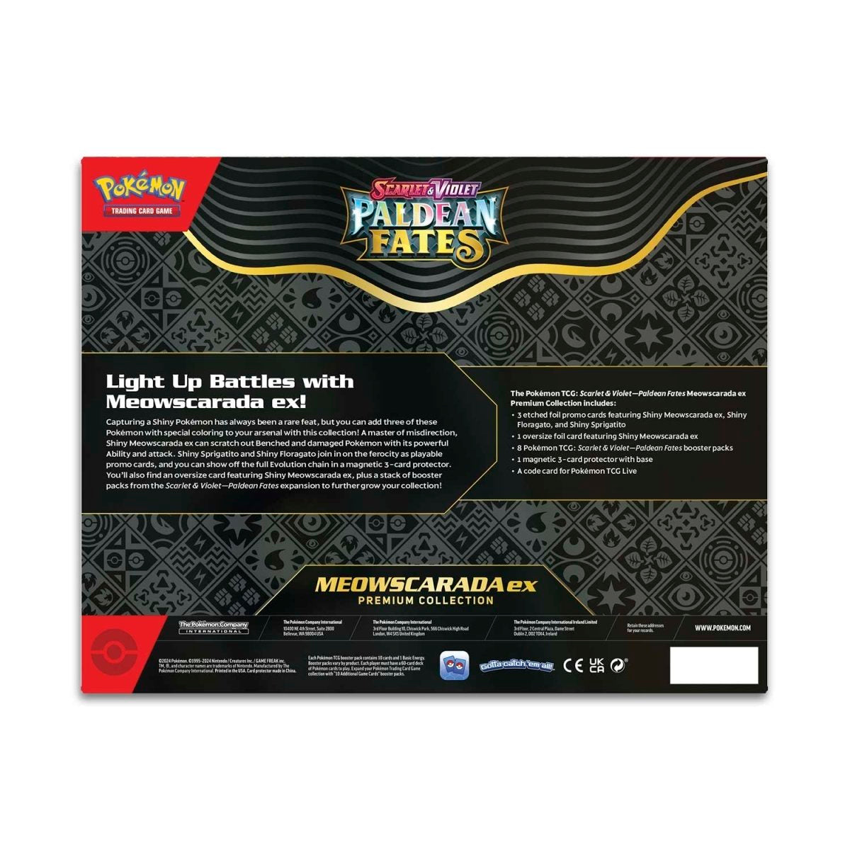 Pokémon TCG: Scarlet & Violet-Paldean Fates Meowscarada ex Premium Collection